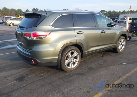 2015 Toyota Highlander Limited Platinum V6 from USA, damaged, VIN 5TDDKRFH4FS175760